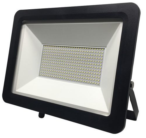 Ecolite Černý LED reflektor 200W Economy