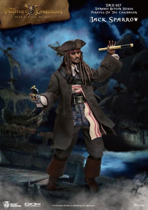 Beast Kingdom Toys | Pirates of the Caribbean - sběratelská figurka Jack Sparrow (Dynamic 8ction Heroes) 20 cm