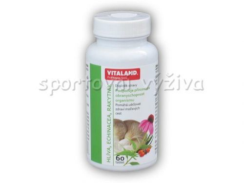 Vitaland Hlíva+ Echinacea+ Rakytník 60 kapslí