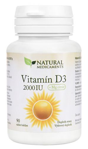 Natural Medicaments Vitamín D3 2000 IU 90 tablet