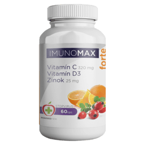 Medikapharm, s.r.o.  Imunomax FORTE vitamín C + D+ Zinok 60 kapslí