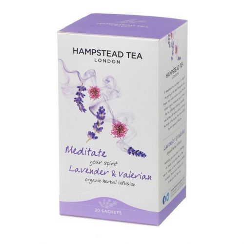 Hampstead Tea London BIO bylinný čaj s levandulí a kozlíkem, 20ks