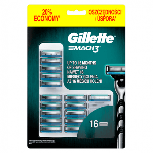 Gillette mach3 Holicí Hlavice Pro Muže 8 Ks