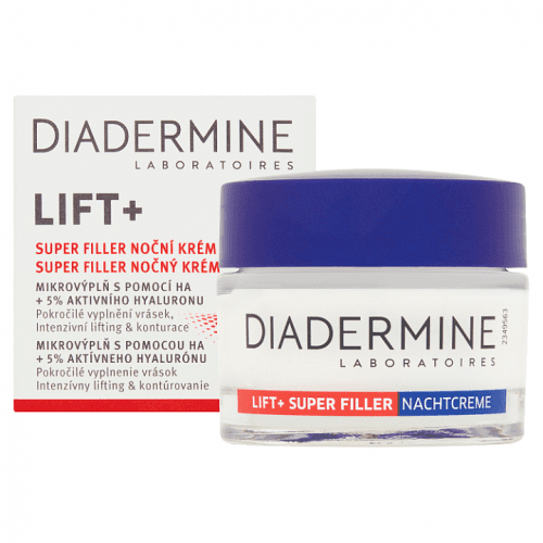 Diadermine Lift+ Super Filler liftingový noční krém pro definici kontu