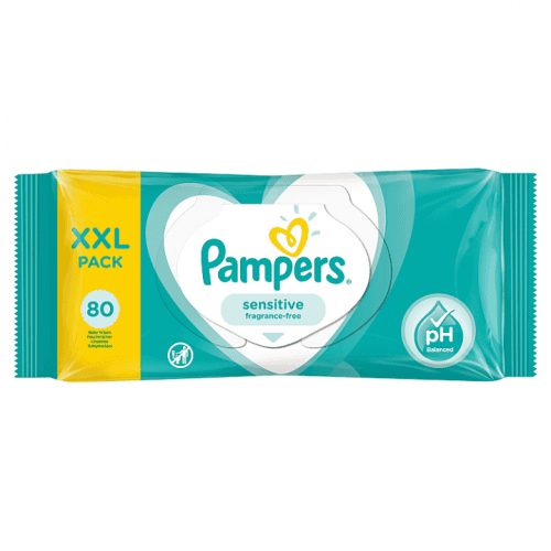 Pampers Vlhčené Ubrousky Xxl Sensitive 80ks