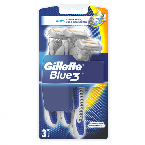 Gillette Blue3 Comfort Pánské Pohotové Holítko 3 ks/bal.