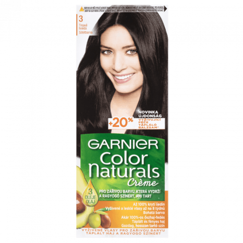 Garnier Dlouhotrvající vyživující barva na vlasy (Color natural Creme) 3 Tmavě hnědá