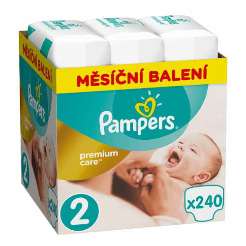 PAMPERS Premium Care Monthly 2 MINI 3-6 kg 240 kusů
