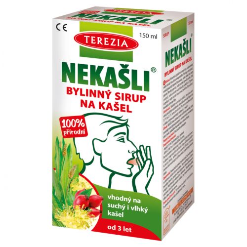 NEKAŠLI přírodní bylinný sirup 150ml -Terezia company-