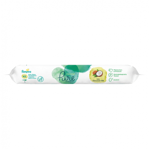 Pampers ubrousky Pure protection Coconut Oil 42ks