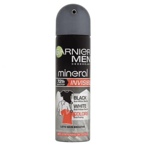 Garnier deospray AP Invisible Black&White 150ml muži