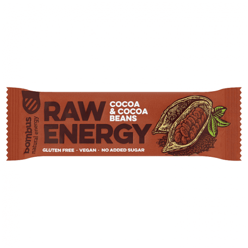 Bombus Raw energy kakao a kakaové boby 50 g