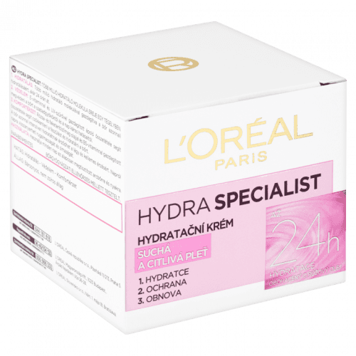 L’Oréal Paris Hydra Specialist denní hydratační krém pro citlivou a suchou pleť 50 ml