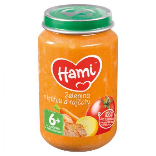 N.V. Nutricia (Groupe DANONE) Hami příkrm Zelenina s krůtou a rajčaty (od ukonč. 6. měsíce) 1x200 g 200 g