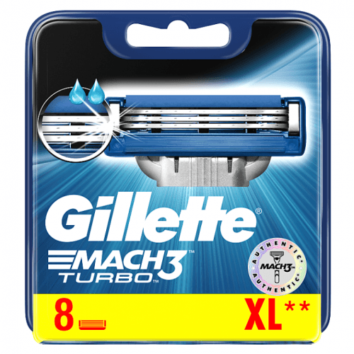 Gillette Náhradní hlavice Gillette Mach3 Turbo 8 ks