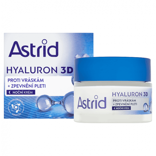 ASTRID HYALURON 3D Zpevňující noční krém proti vráskám  50 ml