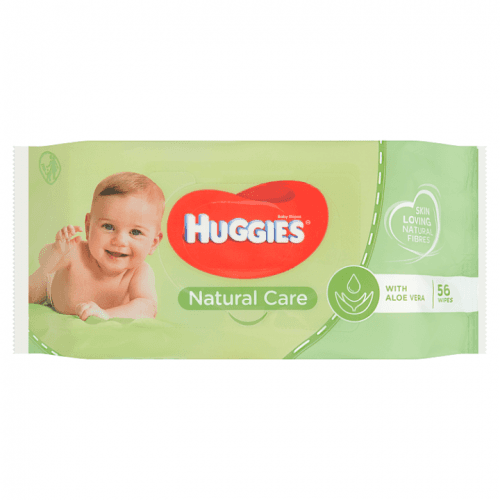 Huggies vlhčené ubrousky Natural Single 56ks
