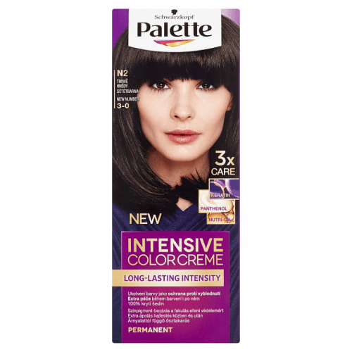 Schwarzkopf Palette Intensive Color Creme barva na vlasy Tmavě Hnědý N2