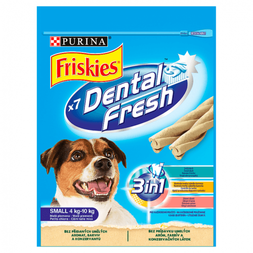 Friskies pochoutka pes DentalFresh 3 v 1 