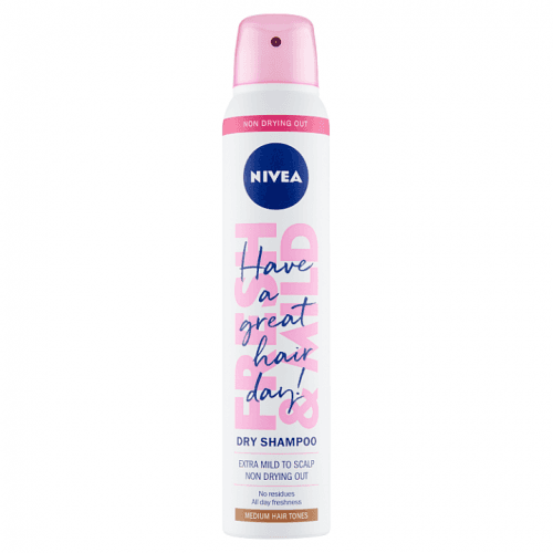 Nivea Suchý šampon pro světlejší tón vlasů (Dry Shampoo Medium Tones) 200 ml