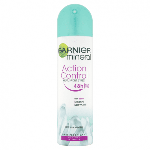 Garnier Mineral Action Control 48h 150 ml antiperspirant proti potu a zápachu během sportu, stresu a v nadměrném horku pro ženy