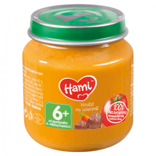 HAMI Mrkev, brambor a hovězí (125 g) - maso-zeleninový příkrm