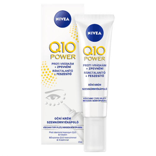 Nivea Q10 Power Anti-Wrinkle + Firming oční krém pro viditelnou redukci vrásek 15 ml pro ženy