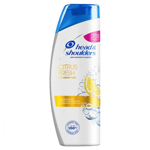 Head & Shoulders Citrus Fresh Šampon proti Lupům Mastné Vlasy 400 ml. Každodenní Použití