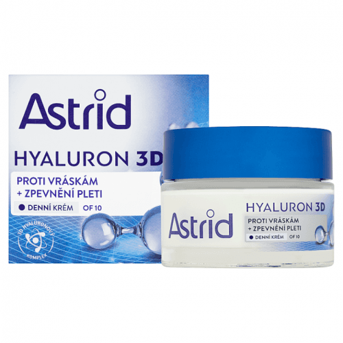 ASTRID HYALURON 3D Zpevňující denní krém proti vráskám OF 10  50 ml