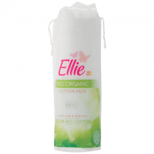 Ellie Kosmetické vatové polštářky ze 100% organické bio bavlny 60ks
