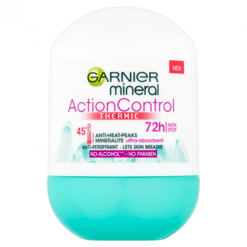 Garnier Mineral Action Control Thermic 72h dámský antiperspirant roll-on 50 ml