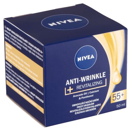 Nivea Obnovující noční krém proti vráskám 55+ (Anti-Wrinkle + Revitalizing) 50 ml