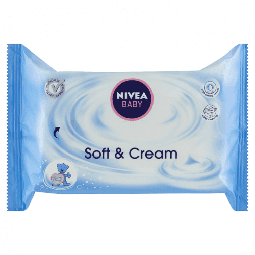 Nivea Baby Soft & Cream čisticí ubrousky 63 ks