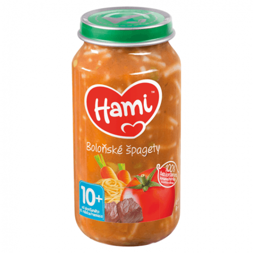 HAMI Boloňské špagety (250 g) - maso-zeleninový příkrm