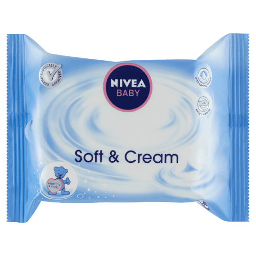 Nivea Baby Soft & Cream Ubrousky 20 ks