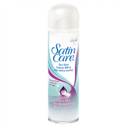 Gillette Satin Care Dry Skin Shea Butter Silk hydratační gel na holení pro suchou pokožku 200 ml pro ženy