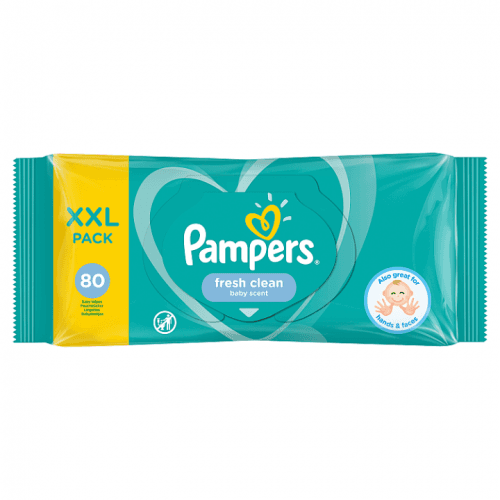 Pampers Vlhčené Ubrousky Xxl Fresh Clean 80ks