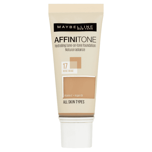 Maybelline Sjednocující make-up s HD pigmenty Affinitone (Perfecting + Protecting Foundation With Vitamin E) 30 ml 17 Rose Beige