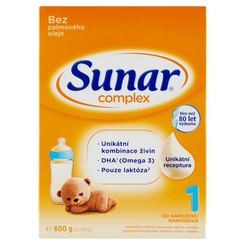 SUNAR Complex 1 Mléko počáteční 600 g