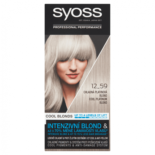 Syoss Blond Cool Blonds barva na vlasy Chladná platinová blond 12-59, 50 ml