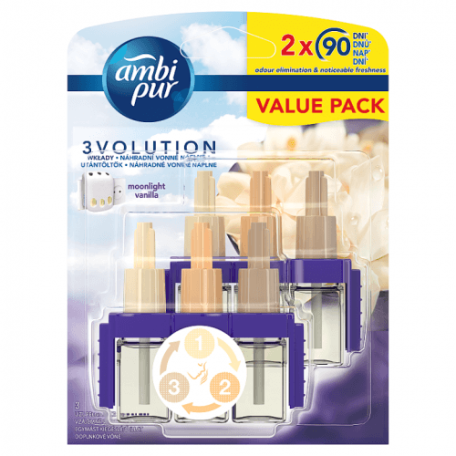 Ambi Pur 3Volution Moonlight Vanilla náplň do osvěžovače duopack 2 x 20 ml