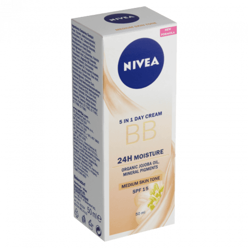 Nivea BB Cream 5in1 Day Cream SPF15 hydratační BB krém 50 ml odstín medium
