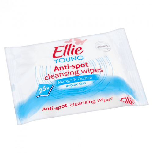 Ellie Young Hloubkově čisticí pleťové ubrousky pro problematickou pleť Mango & Quince 25 ks