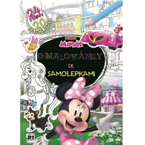 Minnie - Omalovánky se samolepkami A4+ - Jiří Models