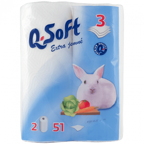 Q-Soft 3-vrstvé kuchyňské utěrky 2ks