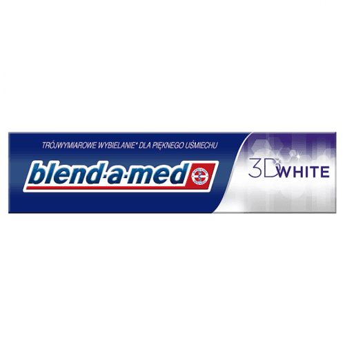 Blend-a-med 3D White zubní pasta s bělicím účinkem (Tri Dimensional Whiteness for a Beautiful Smile) 100 ml
