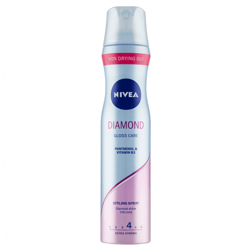 Nivea Diamond Gloss Care 250 ml lak na vlasy pro oslňující lesk pro ženy