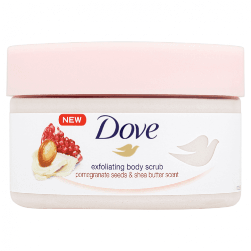 Dove Exfoliating Body Scrub Pomegranate Seeds & Shea Butter pečující t