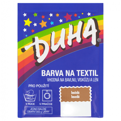 Duha textilní barva hnědá 23