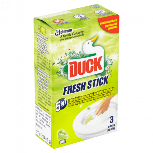 Duck Fresh Stick Limetka gelová páska do WC mísy 3 x 9g